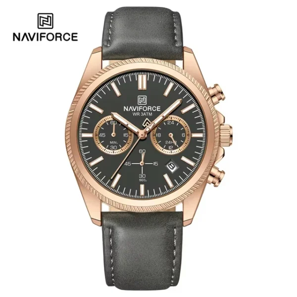 ساعت مردانه نیوی فورس Naviforce NF8082L RG/GY/GY اورجینال (x)