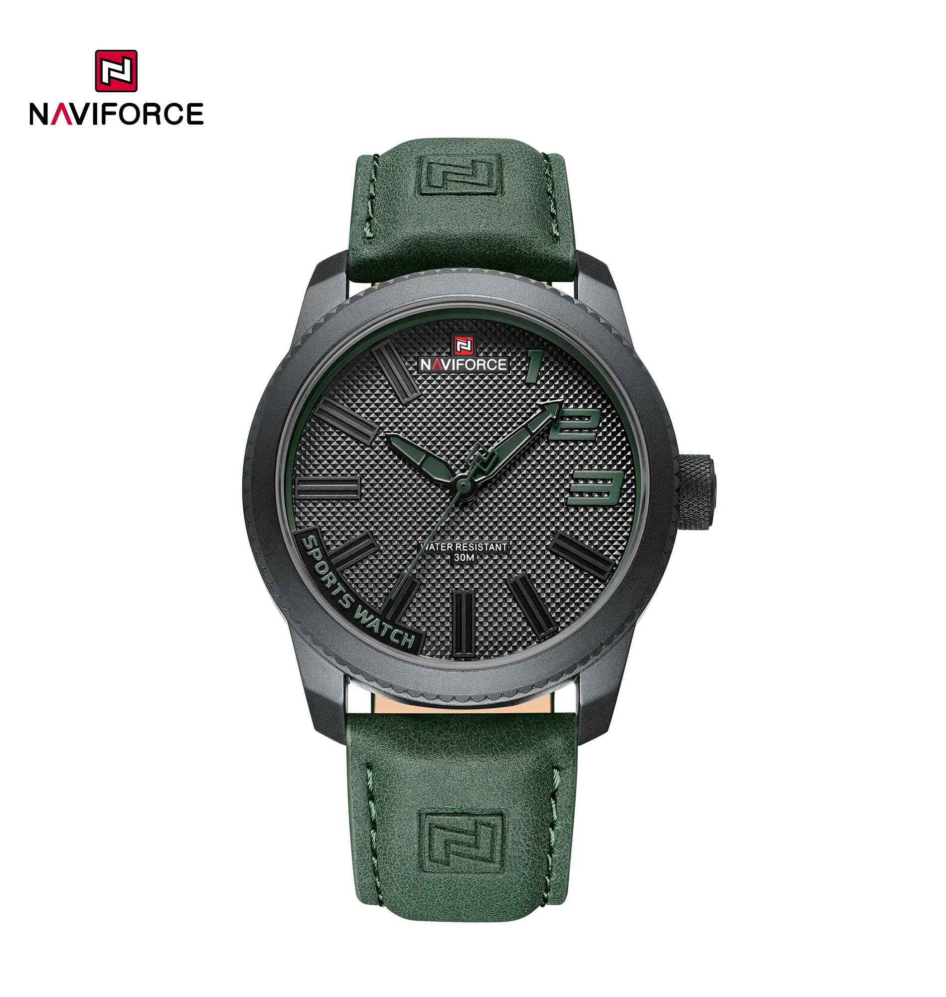 ساعت مچی مردانه نیوی فورس Naviforce NF 9202l B/GN/GN اورجینال با ضمانت (x)