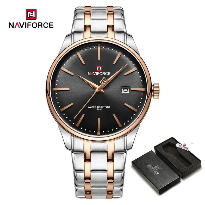 ساعت مچی مردانه نیوی فورس Naviforce NF 9230 S/B/RG اورجینال با ضمانت (x)