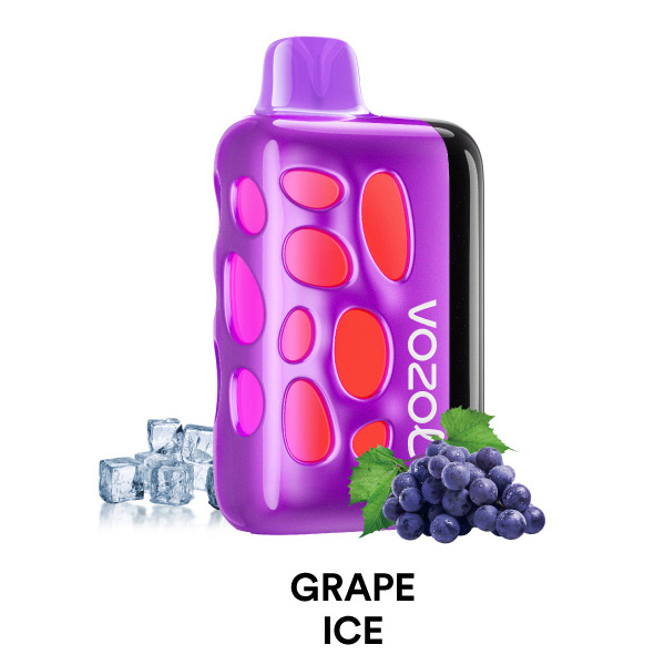پاد یکبار مصرف ریو ۴۰۰۰۰ پاف کمپانی وزول طعم انگور یخ | Vozol Rave 40000 Puffs Grape Ice