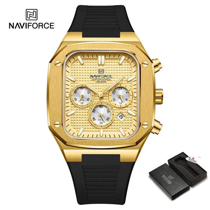 ساعت مچی مردانه نیوی فورس Naviforce NF 8037 G/G/B اورجینال با ضمانت (x)