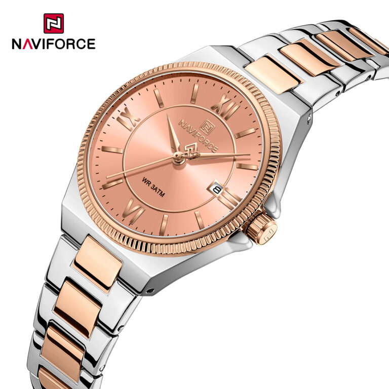 ساعت مچی زنانه نیوی فورس Naviforce NF5073 rgp اورجینال با ضمانت (x)
