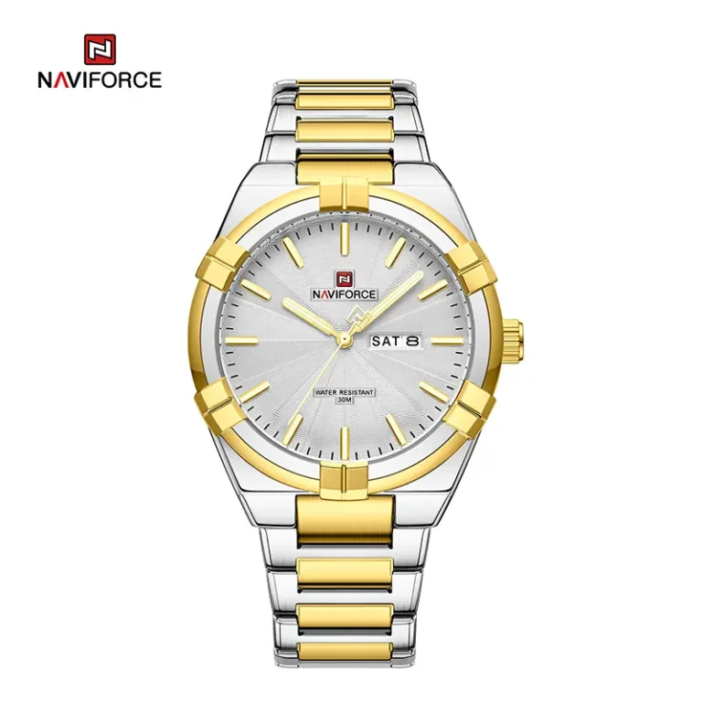 ساعت مردانه نیوی فورس Naviforce NF9218 G/W اورجینال (x)
