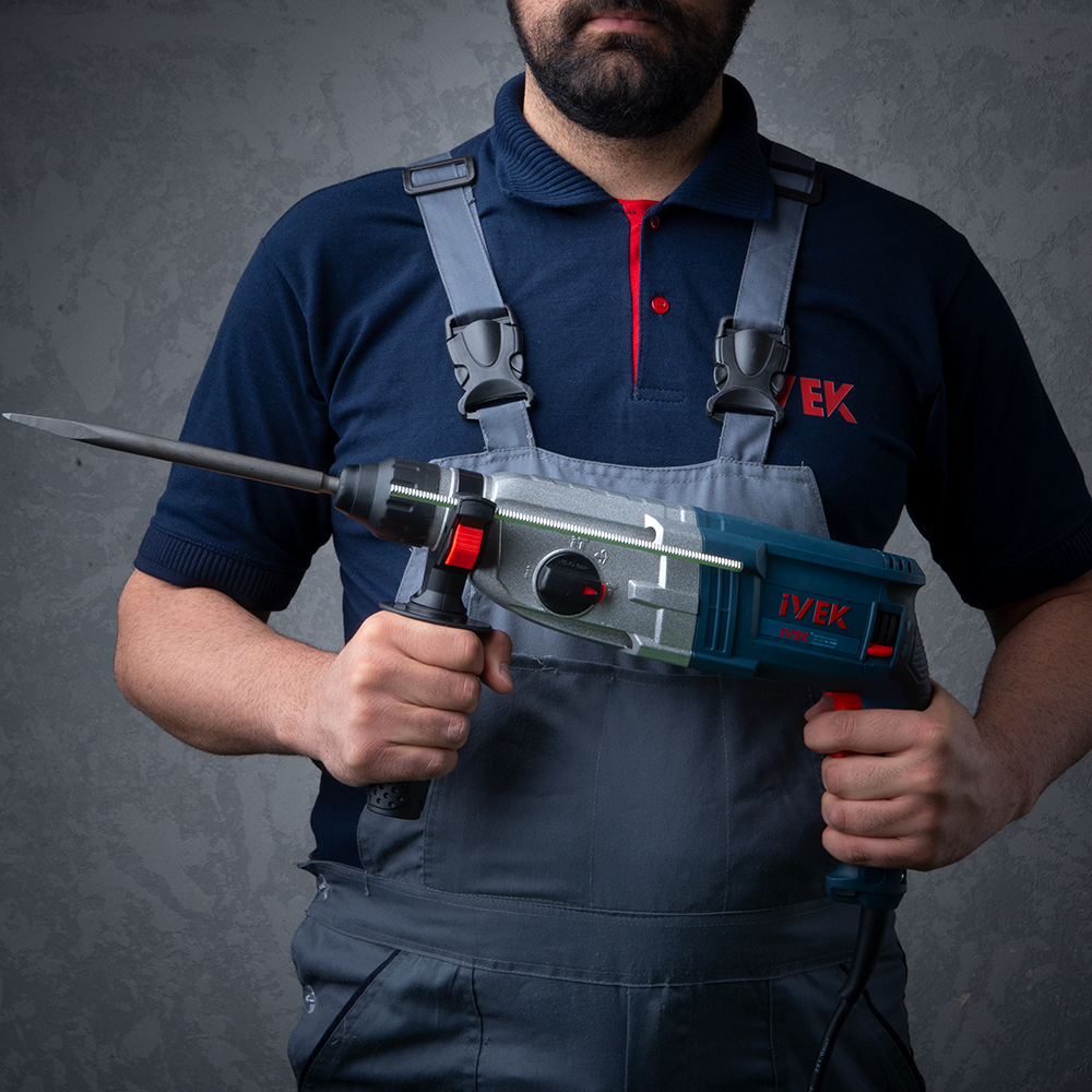 دریل بتن کن سه حالته چکشی نیم تنه فلزی ۱۰۰۰ وات K-7430 ایوک (AR) - Image 3
