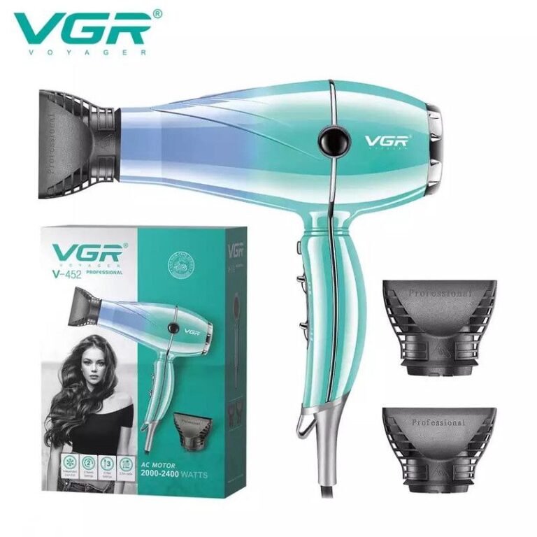 سشوار حرفهای وی جی آر مدل V-452 با توان 2400 وات