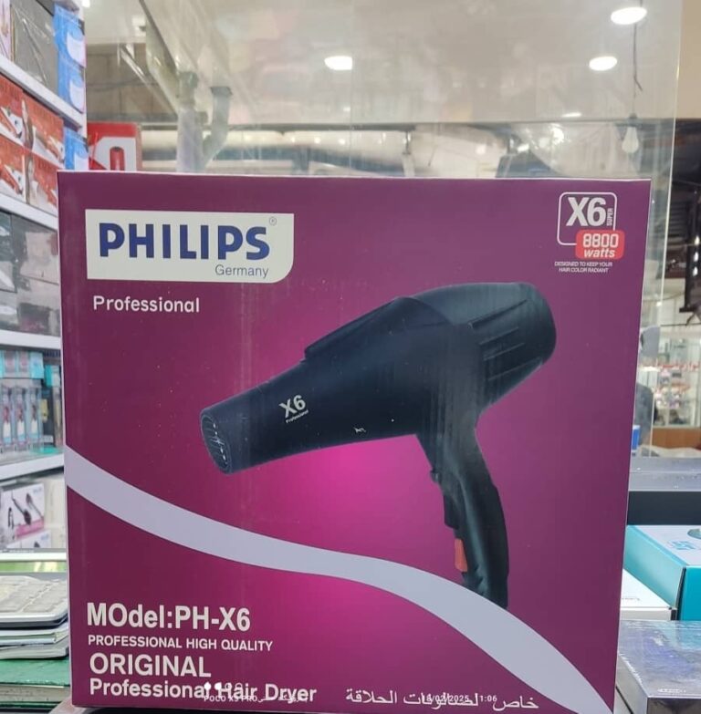سشوار حرفهای فیلیپس مدل PH-X6 توان 8800 وات