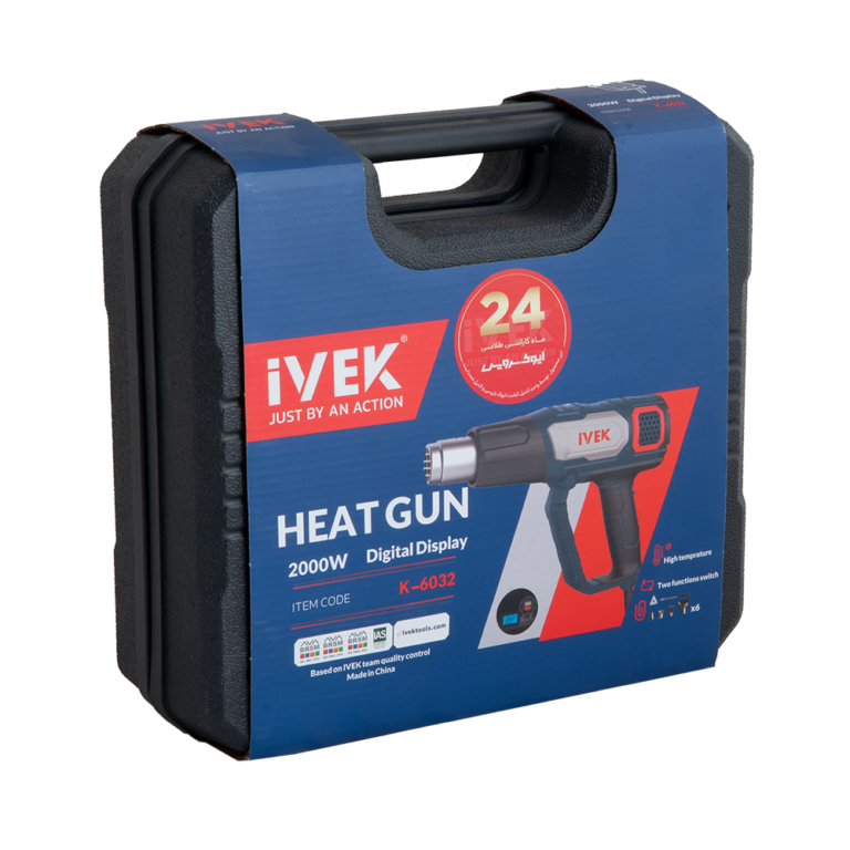 کیت سشوار صنعتی دیجیتال دودسته K-6032 ایوک