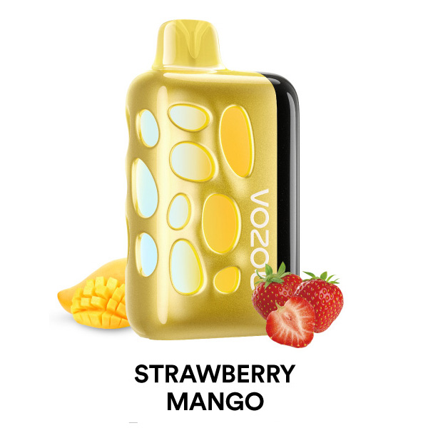 پاد یکبار مصرف ریو ۴۰۰۰۰ پاف کمپانی وزول طعم توت فرنگی انبه | Vozol Rave 40000 Puffs Strawberry Mango