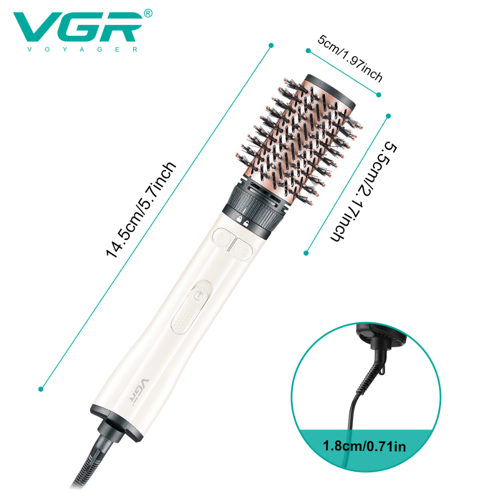 سشوار چرخشی برس دار وی جی آر VGR V-498 (x) - Image 6