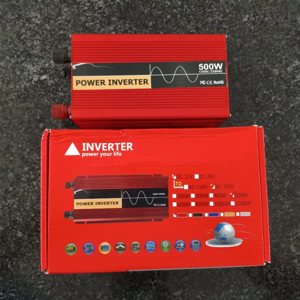اینورتر مبدل برق خودرو 12 به 220 ولت 500 وات مدل Power Inverter