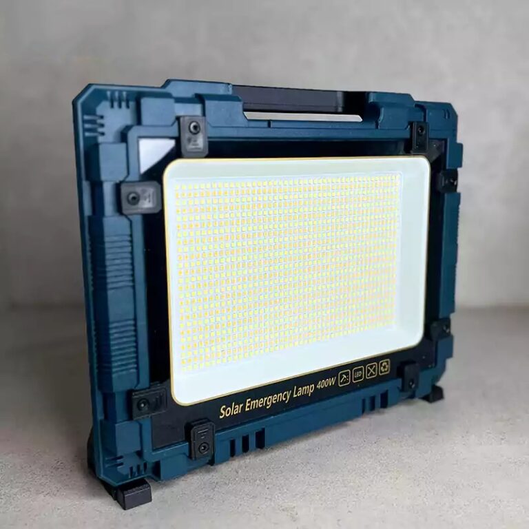 پروژکتور و پاوربانک شارژی و خورشیدی 400 وات W8121-2 