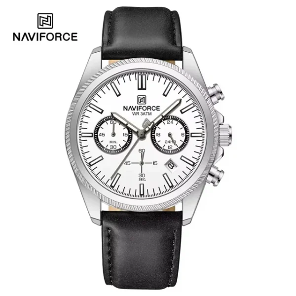 ساعت مردانه نیوی فورس Naviforce NF8082L S/W/B اورجینال (x)