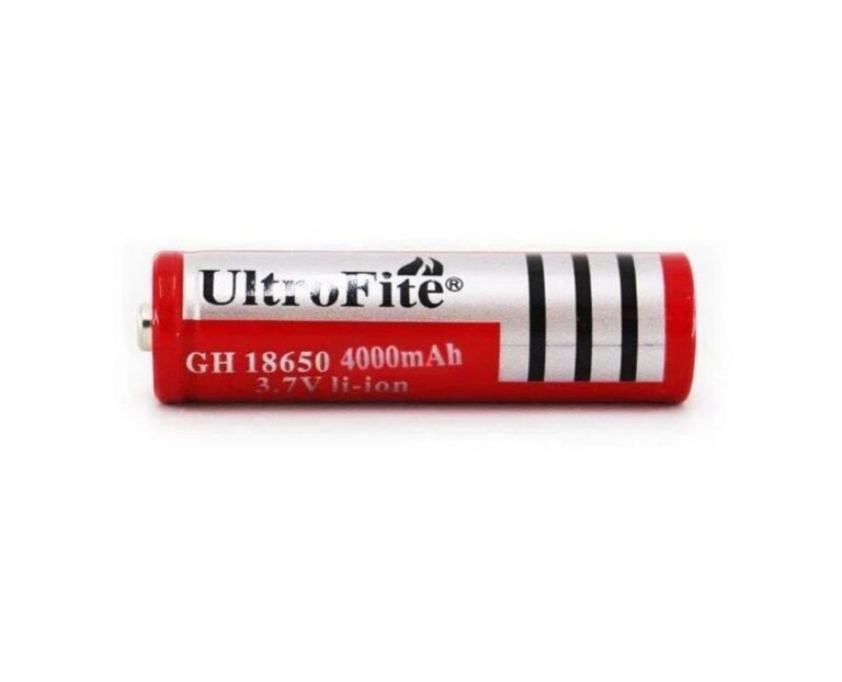 باتری Ultra Fite قلمی لیتیومی 18650 با ظرفیت 4000 میلیآمپر