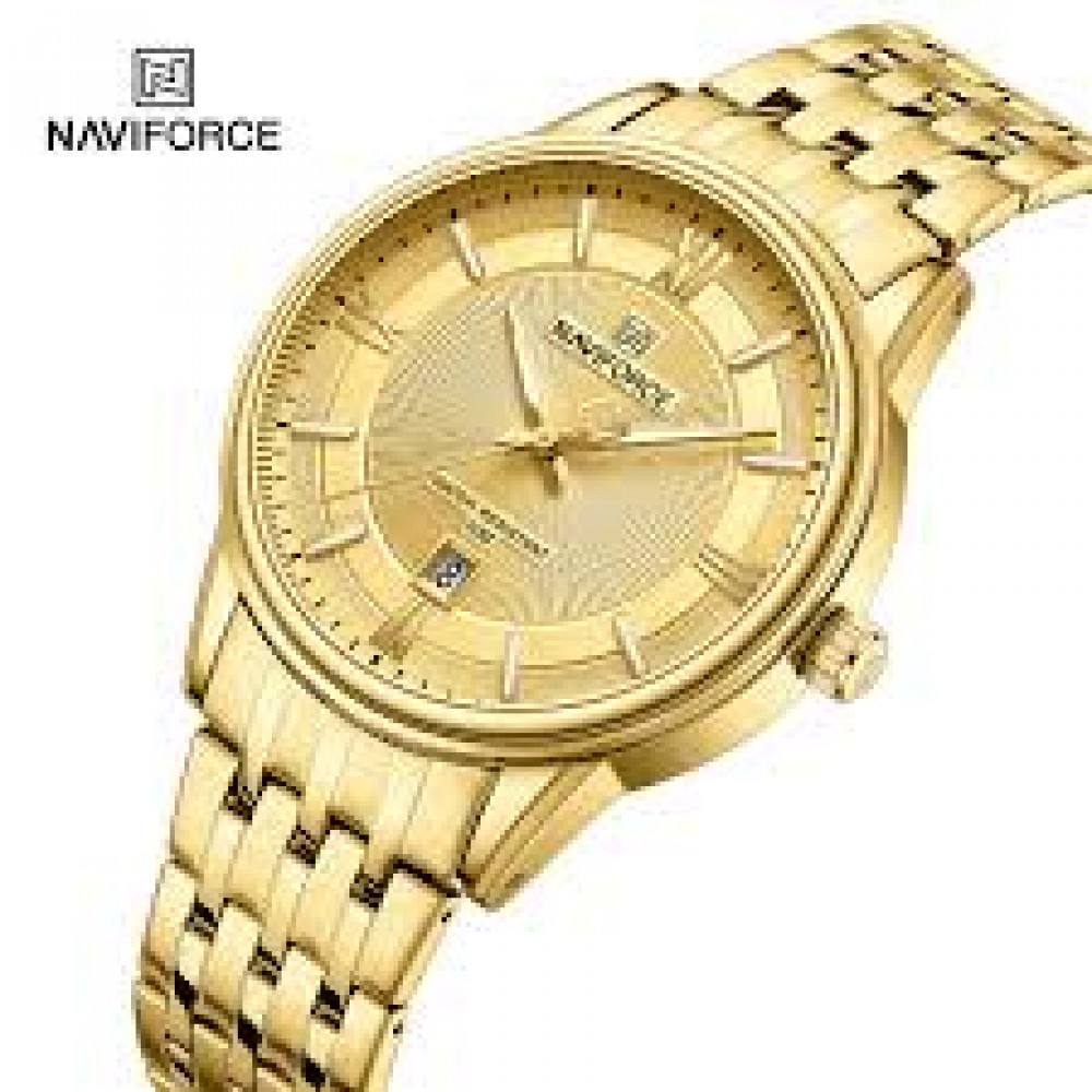 ساعت مچی مردانه بند فلزی نیوی فورس Naviforce NF8040 ggg اورجینال با ضمانت (x)