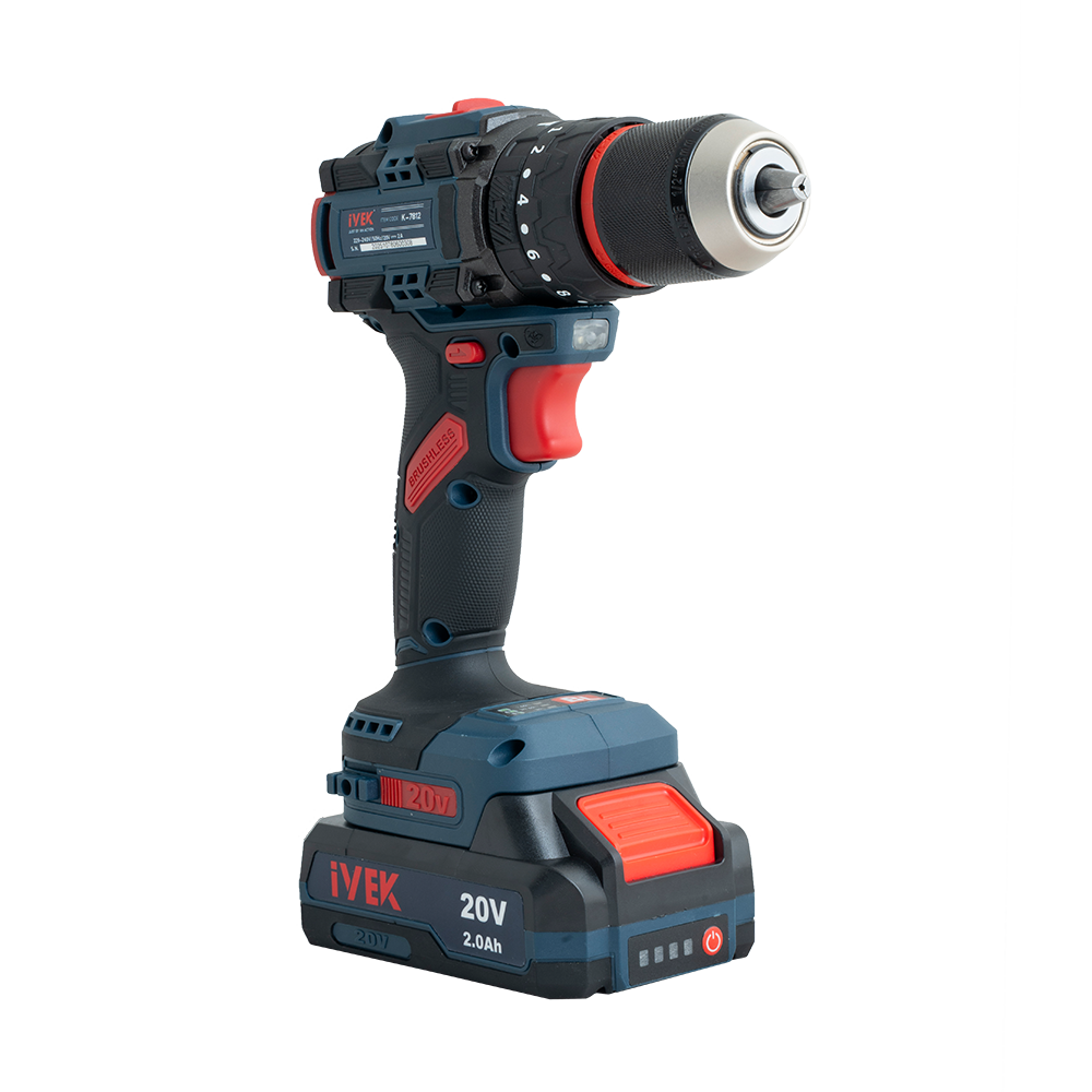 دریل شارژی چکشی براشلس 20ولت k-7812 ایوک K-7812 (AR) - Image 2