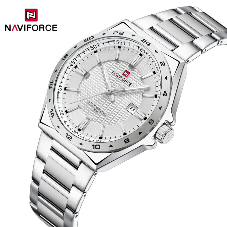 ساعت مچی مردانه نیوی فورس Naviforce NF 9266 sw اورجینال با ضمانت (x)