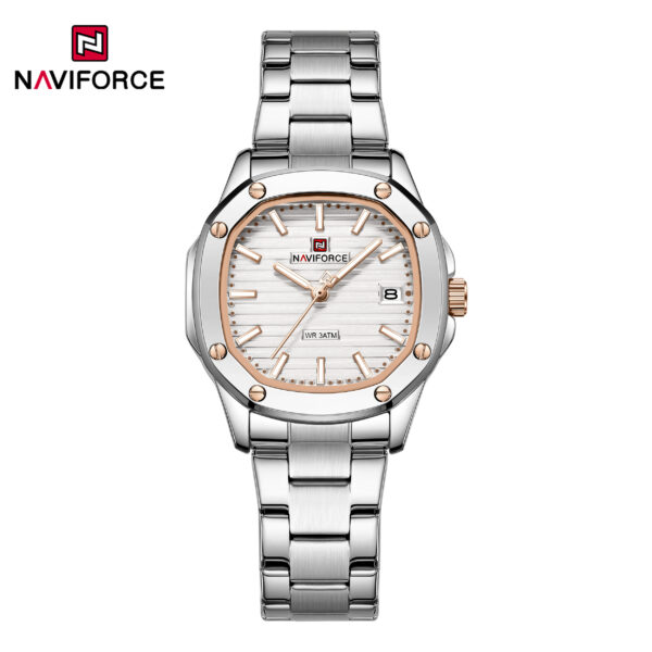 ساعت زنانه نیوی فورس Naviforce NF5069 S/W/S اورجینال (x)