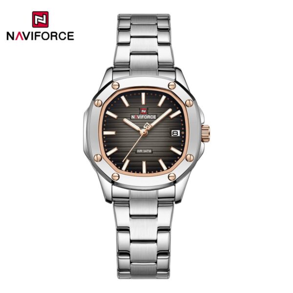 ساعت زنانه نیوی فورس Naviforce NF5069 S/B/GY.S اورجینال (x)