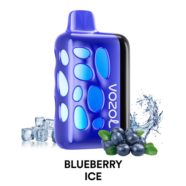 پاد یکبار مصرف ریو ۴۰۰۰۰ پاف کمپانی وزول طعم بلوبری یخ | Vozol Rave 40000 Puffs Blueberry Ice