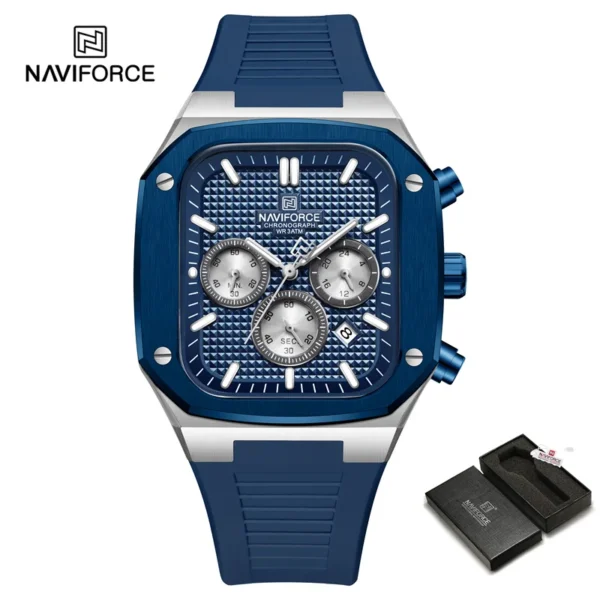 ساعت مچی مردانه نیوی فورس Naviforce NF 8037 S/BE/BE اورجینال با ضمانت (x)