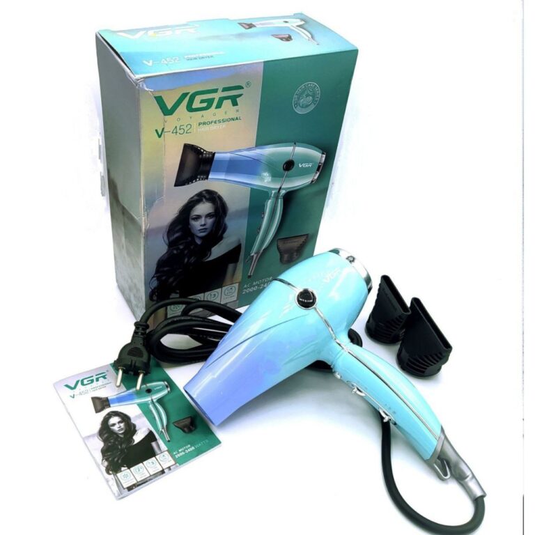 سشوار حرفهای وی جی آر مدل V-452 با توان 2400 وات