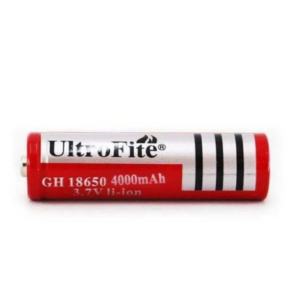 باتری Ultra Fite قلمی لیتیومی 18650 با ظرفیت 4000 میلی‌آمپر