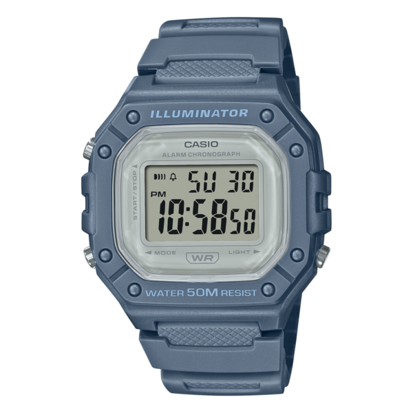 ساعت مچی کاسیو CASIO W-218HC-2A دیجیتال آبی