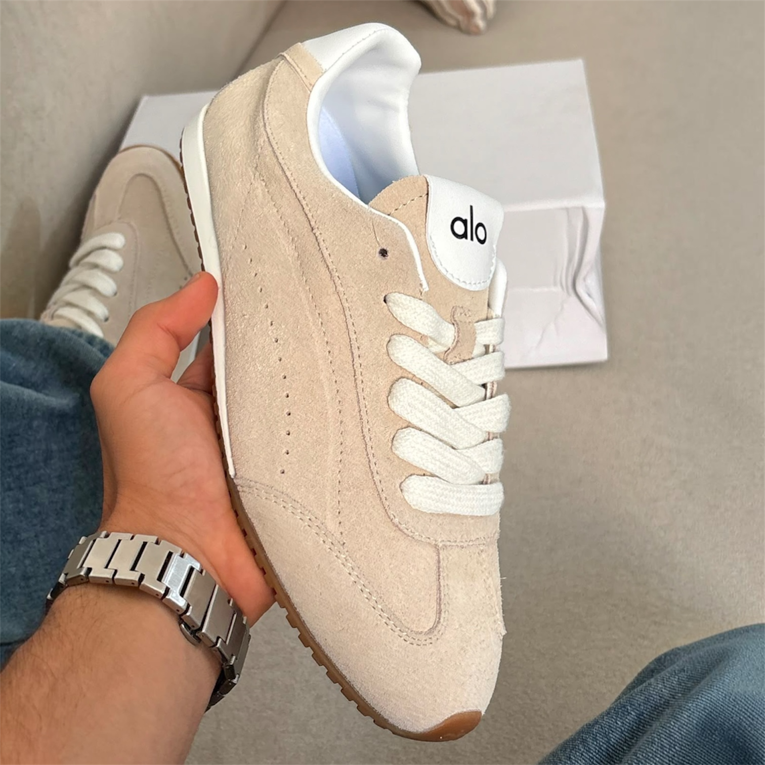 کفش کتونی زنانه ورزشی یوگا و رانینگ الو سان ست ALO Yoga Sunset Sneakers - Image 4
