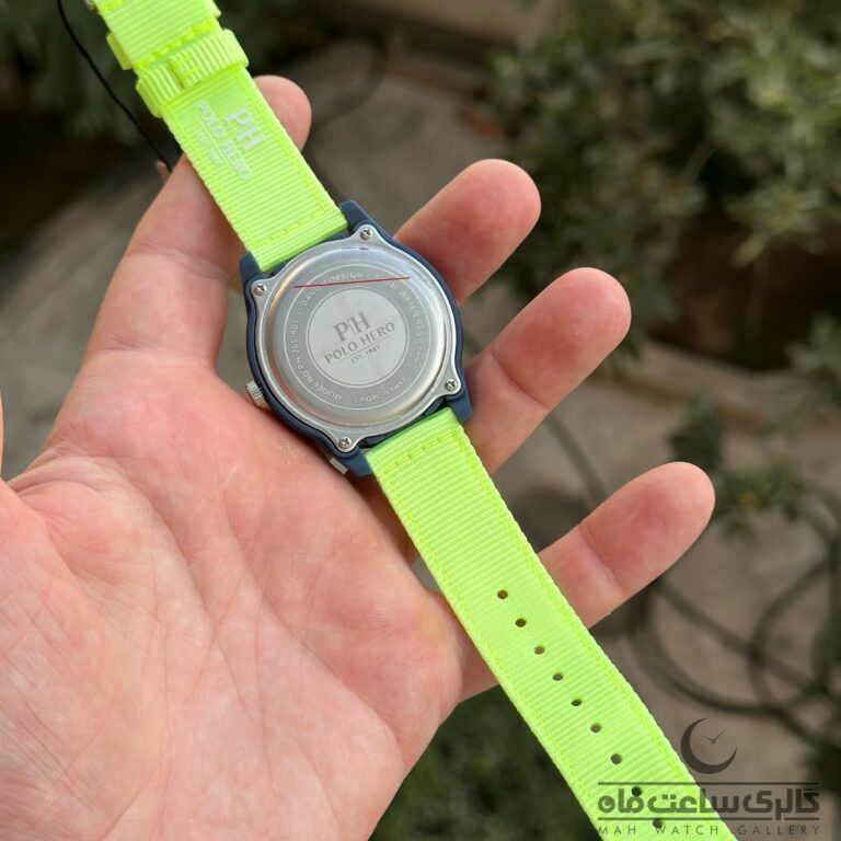 ساعت مچی پولو هیرو POLO بند برزنتی سبز