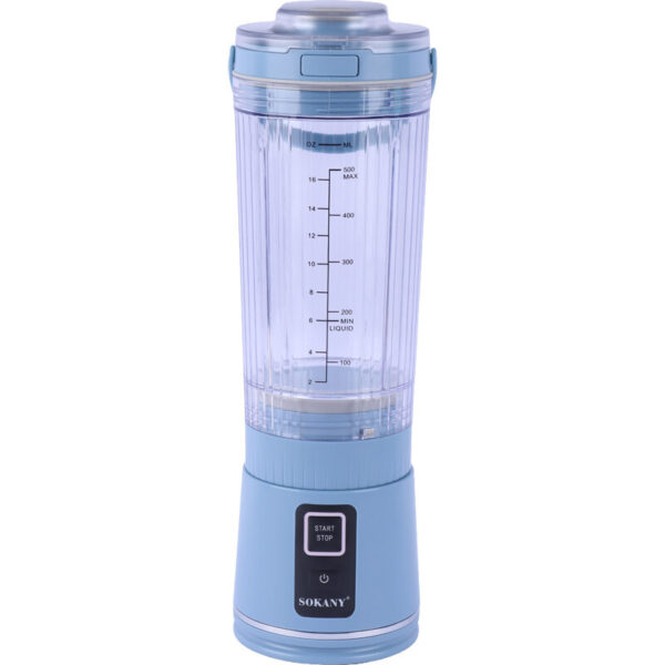 میکسر شارژی قابل حمل Sokany مدل SK-01023 با ظرفیت 500 میلی لیتر