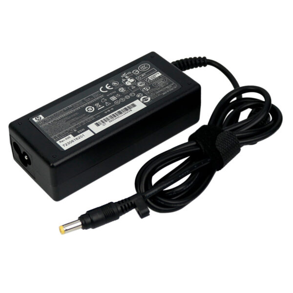 شارژر لپ تاپ سر زرد HP 18.5V 3.5A گارانتی 6 ماهه شرکتی