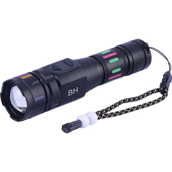 چراغ قوه شارژی W-925 با قابلیت زوم و نور جانبی