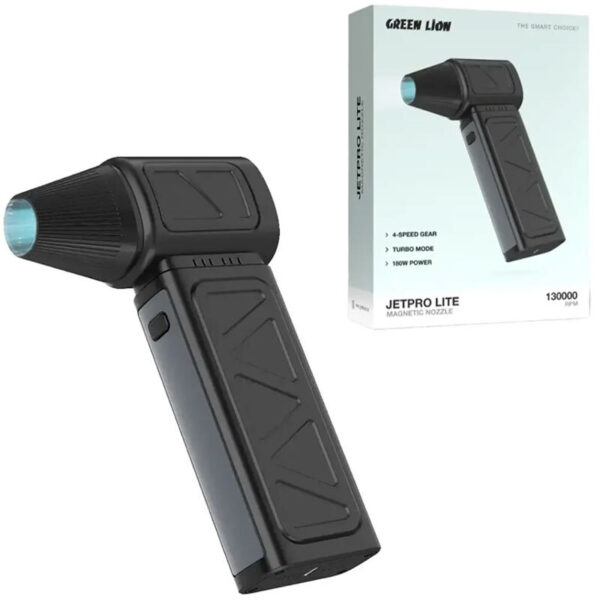 جت فن شارژی 180 وات گرین لاین مدل Jet Pro Lite