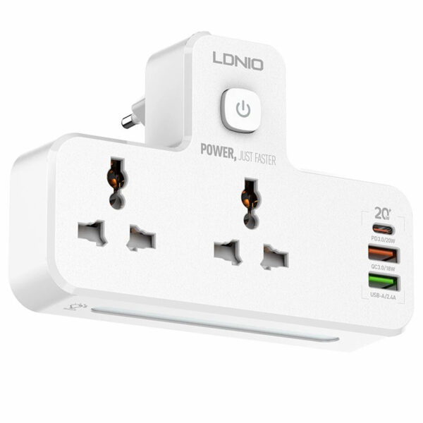 چند راهی 2 خانه الدینیو SC2311   شارژر USB و Type-C