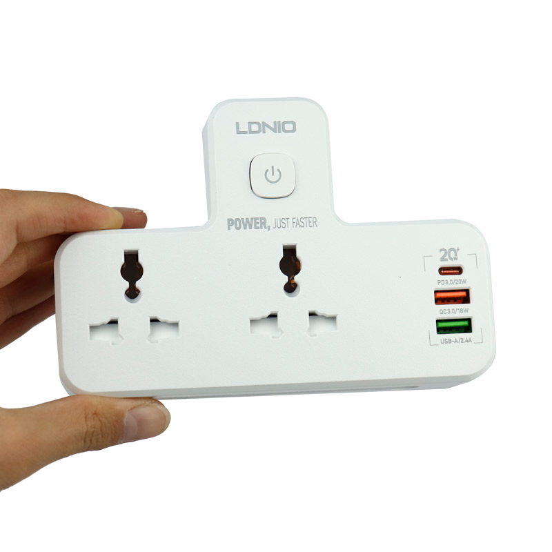 چند راهی 2 خانه الدینیو SC2311 شارژر USB و Type-C - تصویر 13