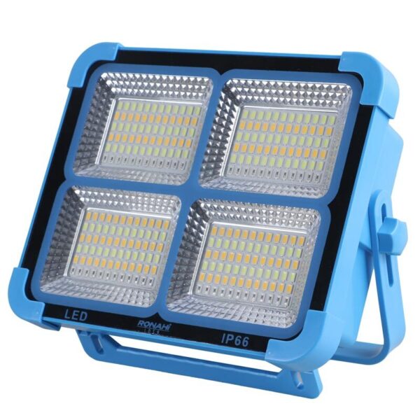 پروژکتور سیار100Wشارژی و پاوربانک خورشیدی روناهی BL-911