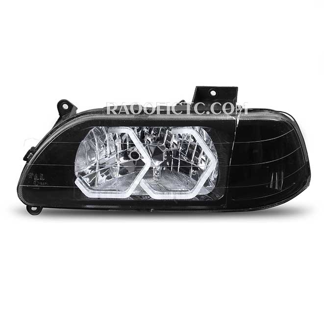 چراغ جلو پراید 131 گلس i8 سفید