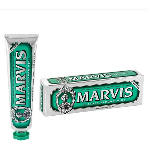 خمیر دندان مارویس مدل نعنایی قوی کلاسیک MARVIS CLASSIC STRONG MINT حجم 85 میلی لیتر ‏