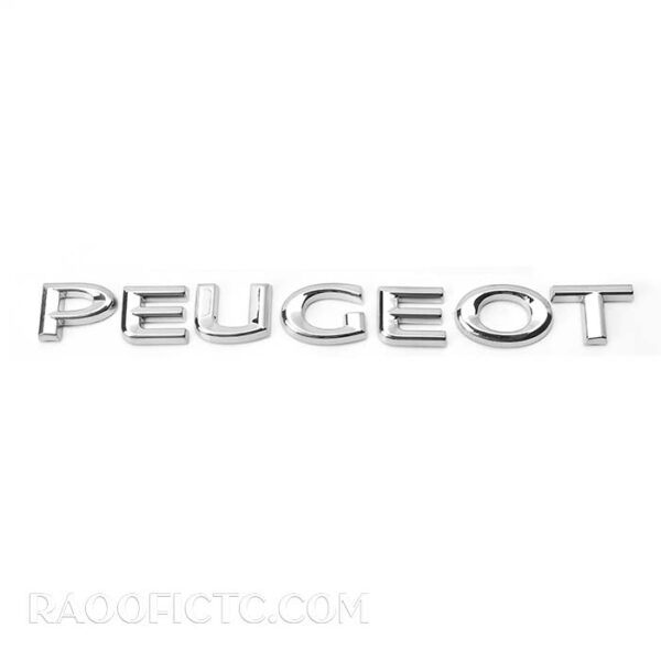آرم صندوق عقب نوشته peugeot