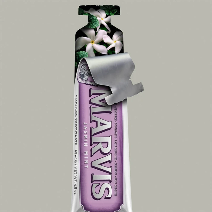 خمیر دندان یاس و نعناع مارویس ایتالیا مدل Jasmin Mint حجم85 میل ‏