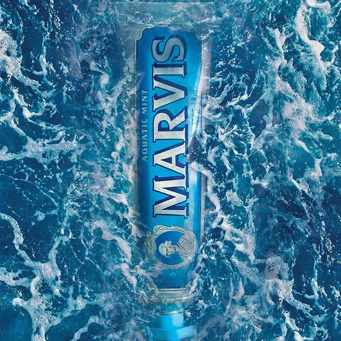 خمیردندان نعناع دریایی مارویس مدل MARVIS AQUATIC MINT ایتالیا حجم 85میل 