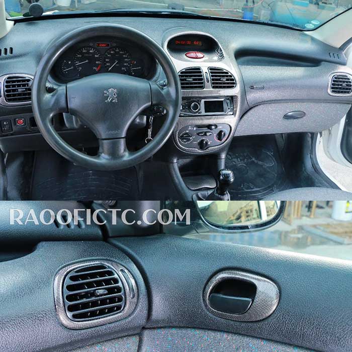 دکوراتیو پژو 206 طرح کربن - تصویر 3