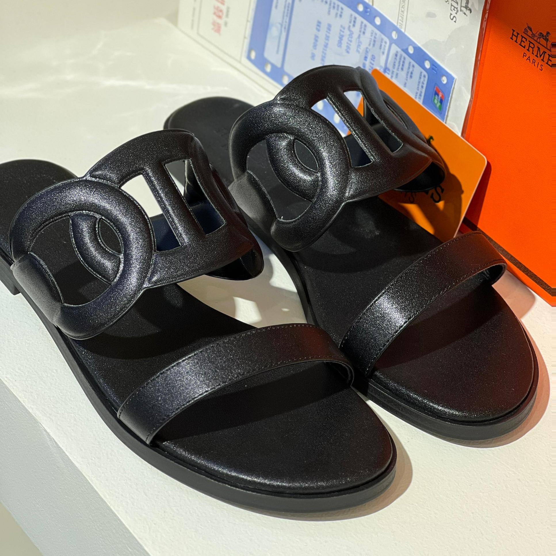صندل زنانه هرمس لاگون Hermès Lagune Sandals از نوپا قشم - تصویر 5