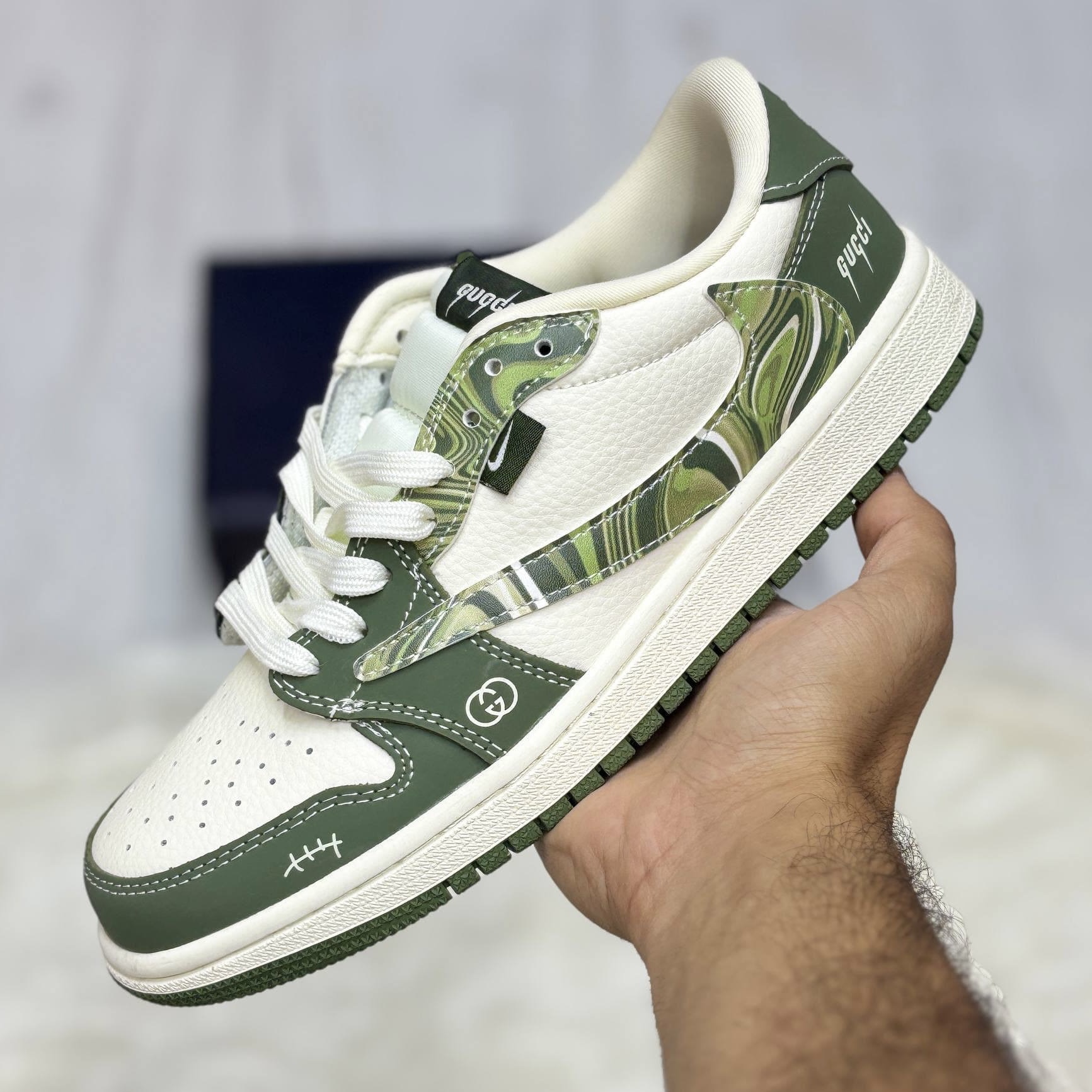 نایک ایر جردن 1 لو تراویس اسکات گوچی NIKE AIR JORDAN 1 LOW TRAVIS SCOTT X GUCCI - Image 9