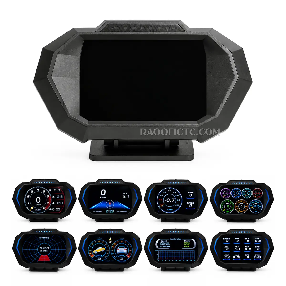 هدآپ دیسپلی مولتی گیج خودرو با کانکتور OBD