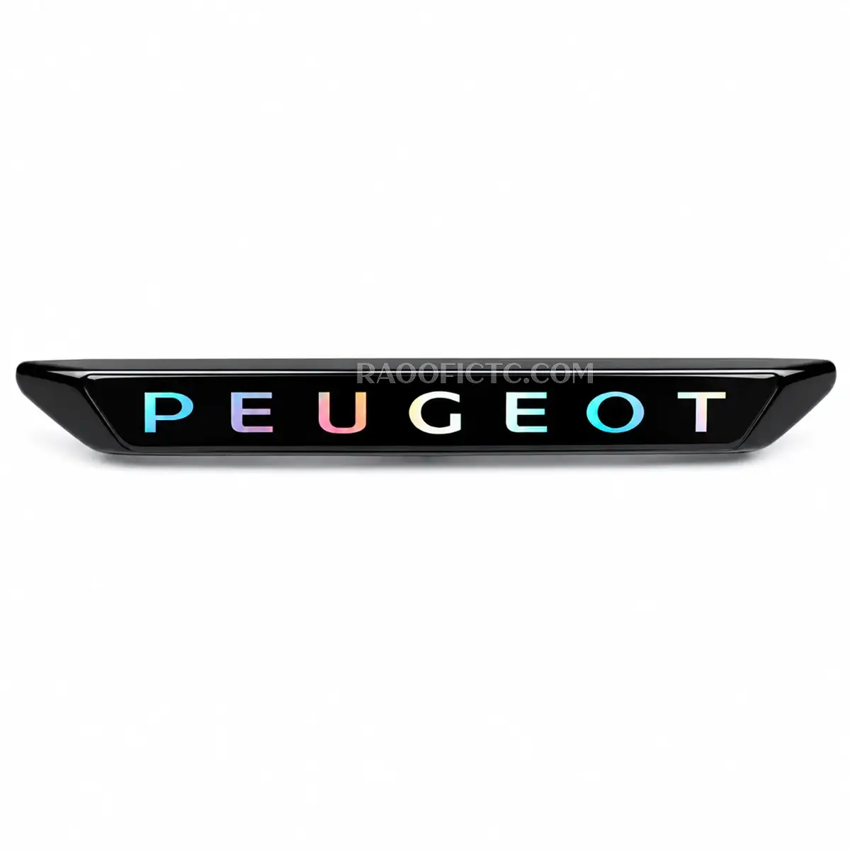 ورد پلیت سپر جلو پژو 207 مدل چراغ دار با طرح نوشته PEUGEOT