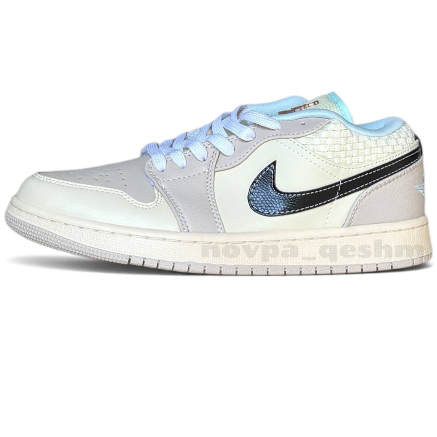 کفش کتونی مردانه ایر جردن ۱ لو اس ای سنددریفت گلیشر بلو NikeAir Jordan 1 Low SE Sanddrift Glacier Blue