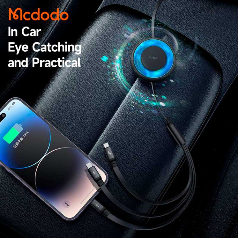 کابل سه سر فست شارژ 15 وات مک دودو CA-3571 طول 1.2 متر