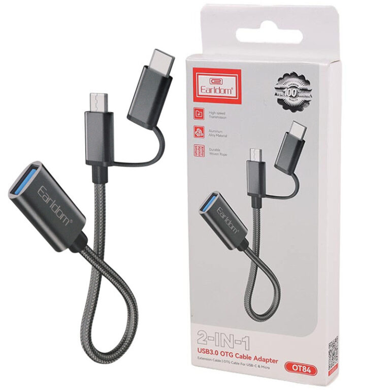 تبدیل USB OTG به MicroUSB / Type-C ارلدام ET-OT84