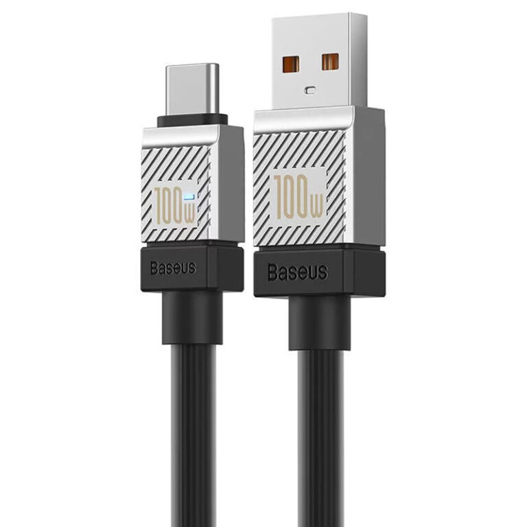 کابل تایپ سی فست شارژ 100 وات باسئوس CoolPlay Series CAKW00060 طول 1 متر